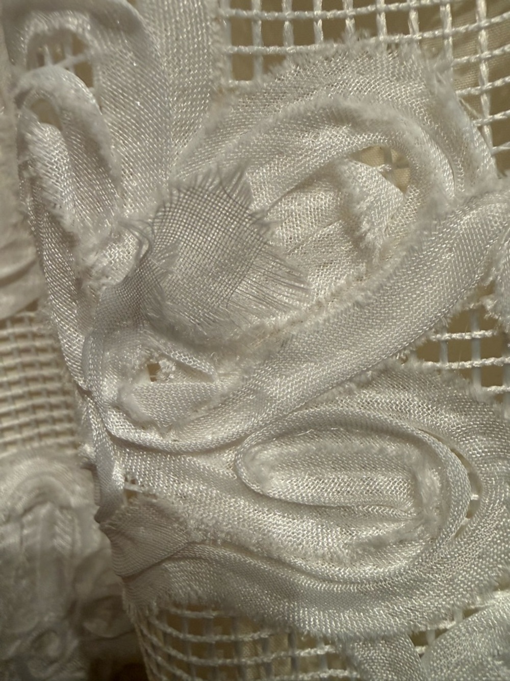 Just Me cream ivory boho princess midi dress spaghetti straps size small new - Picture 11 of 14